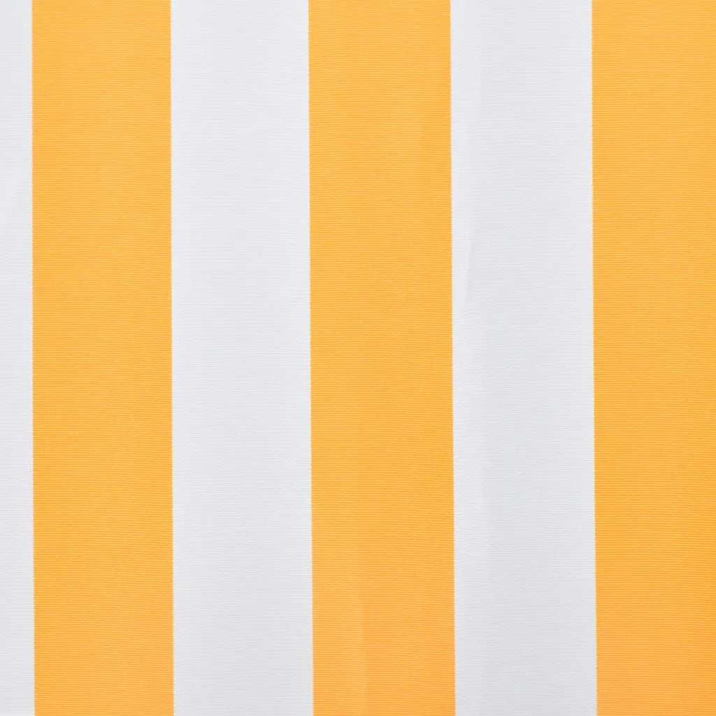 Tendone Parasole in Tela Arancio e Bianco 500x300 cm  cod mxl 12790