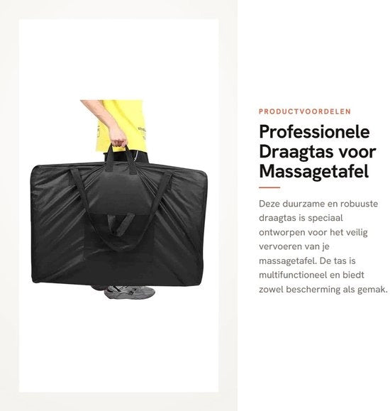 Borsa professionale per tavolo massaggiatore - Resistente - Tasca portatile per tavolo massaggiatore - Materiale di alta qualità - Spazievitore - Adatto per la maggior parte dei lettini massaggi - Dimensioni compatte