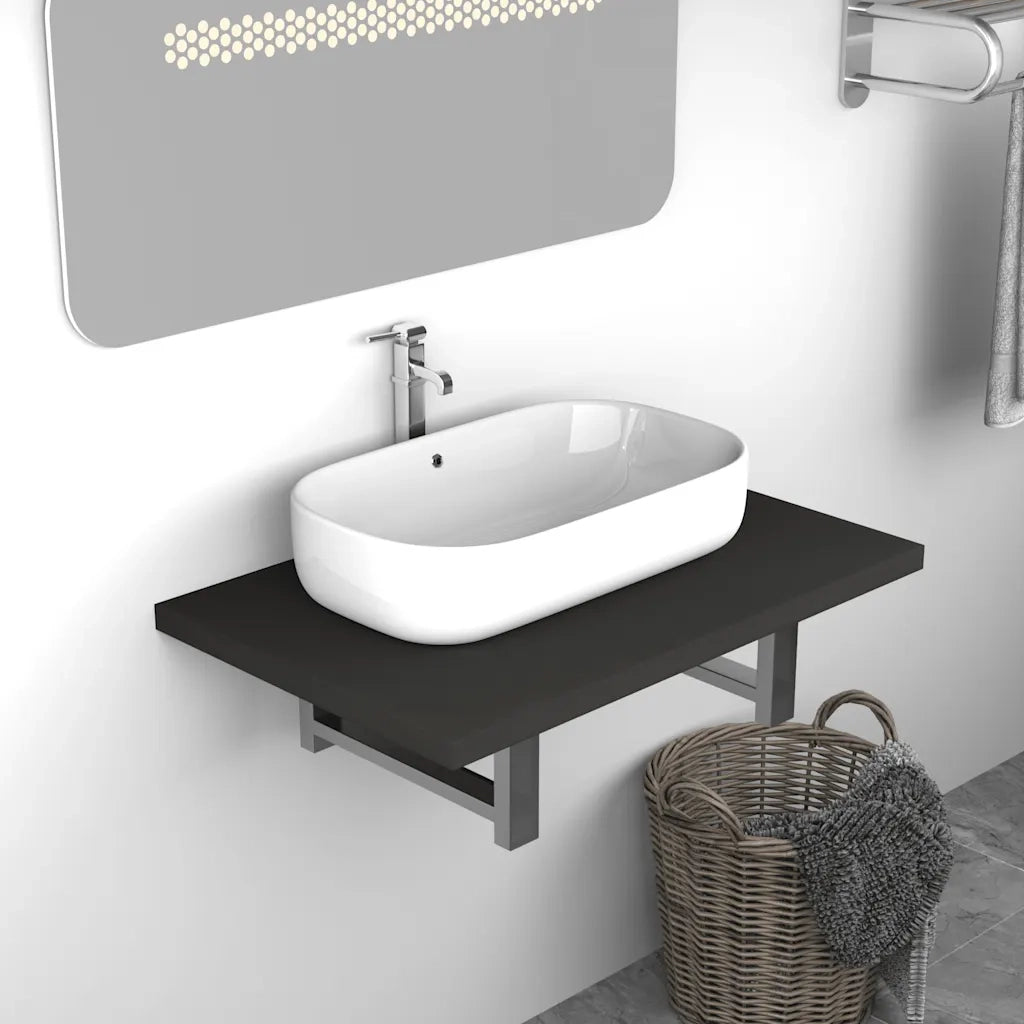 Mobile da Bagno | Armadio da bagno Grigio 60x40x16,3 cm