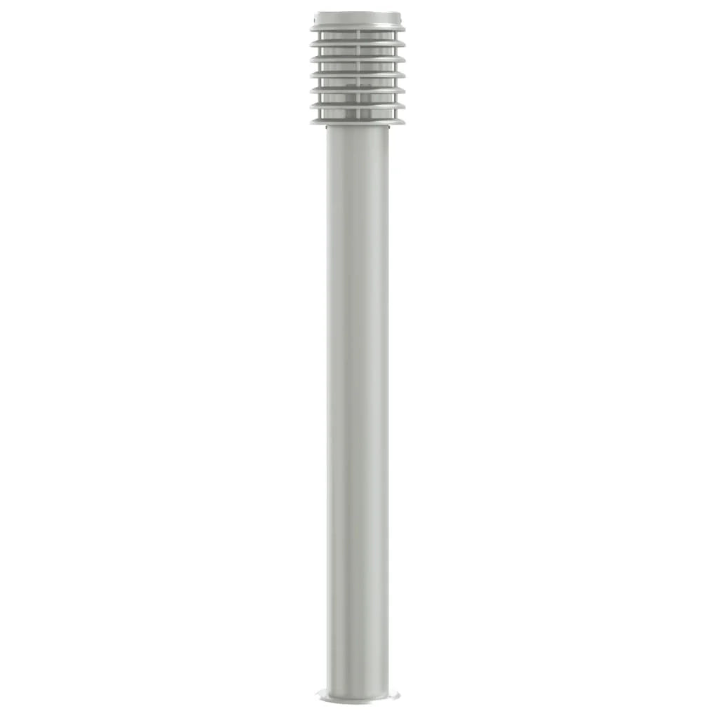 Lampada da terra per esterni in argento 3 pezzi 110 cm acciaio inox argento 02_0042556