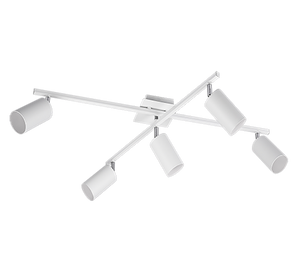 Plafoniera 2 barre orientabili, metallo, bianco, L 77 cm, Marley