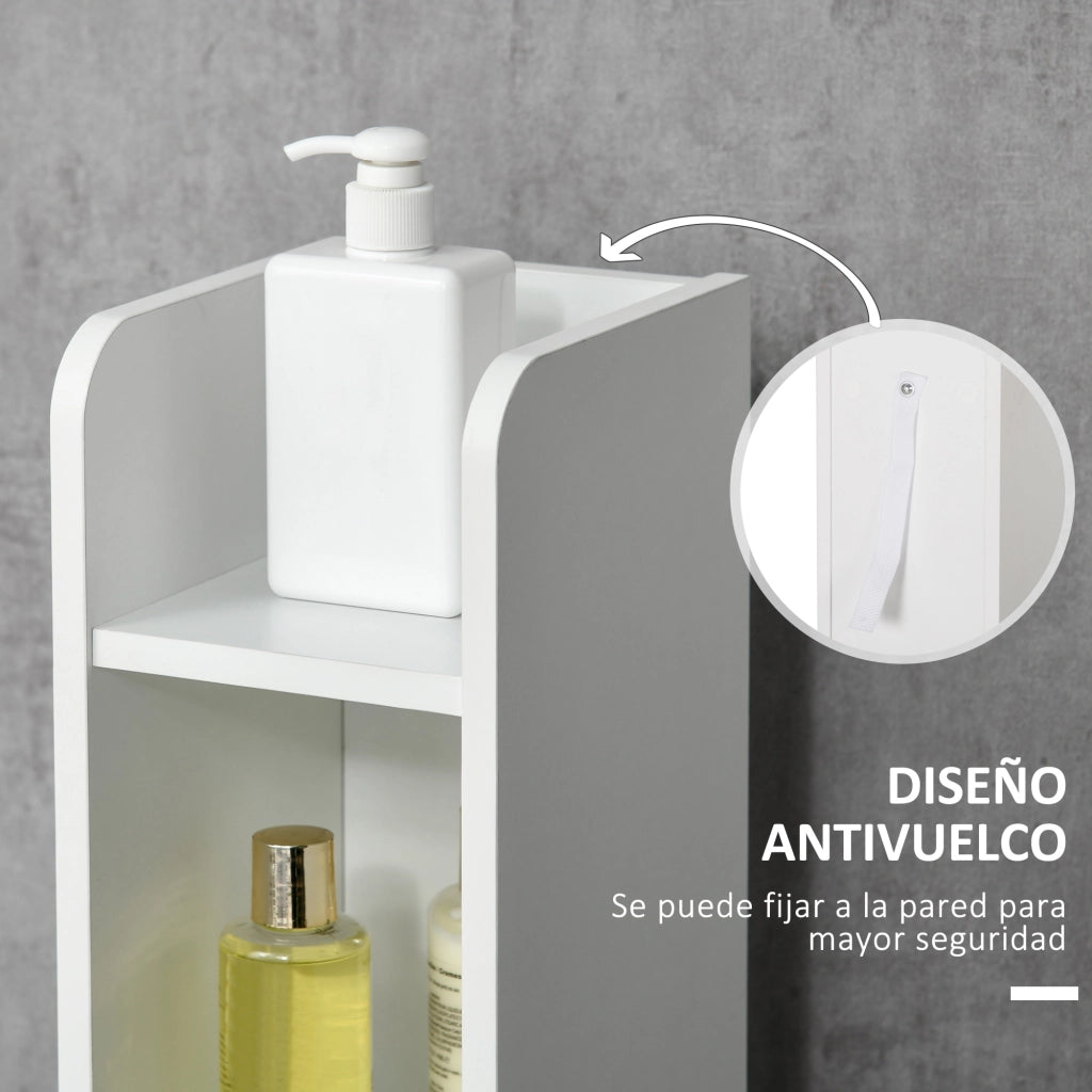 Colonna Bagno ¨C zephmum ¨C Bianco Grigio 15x17x120 cm