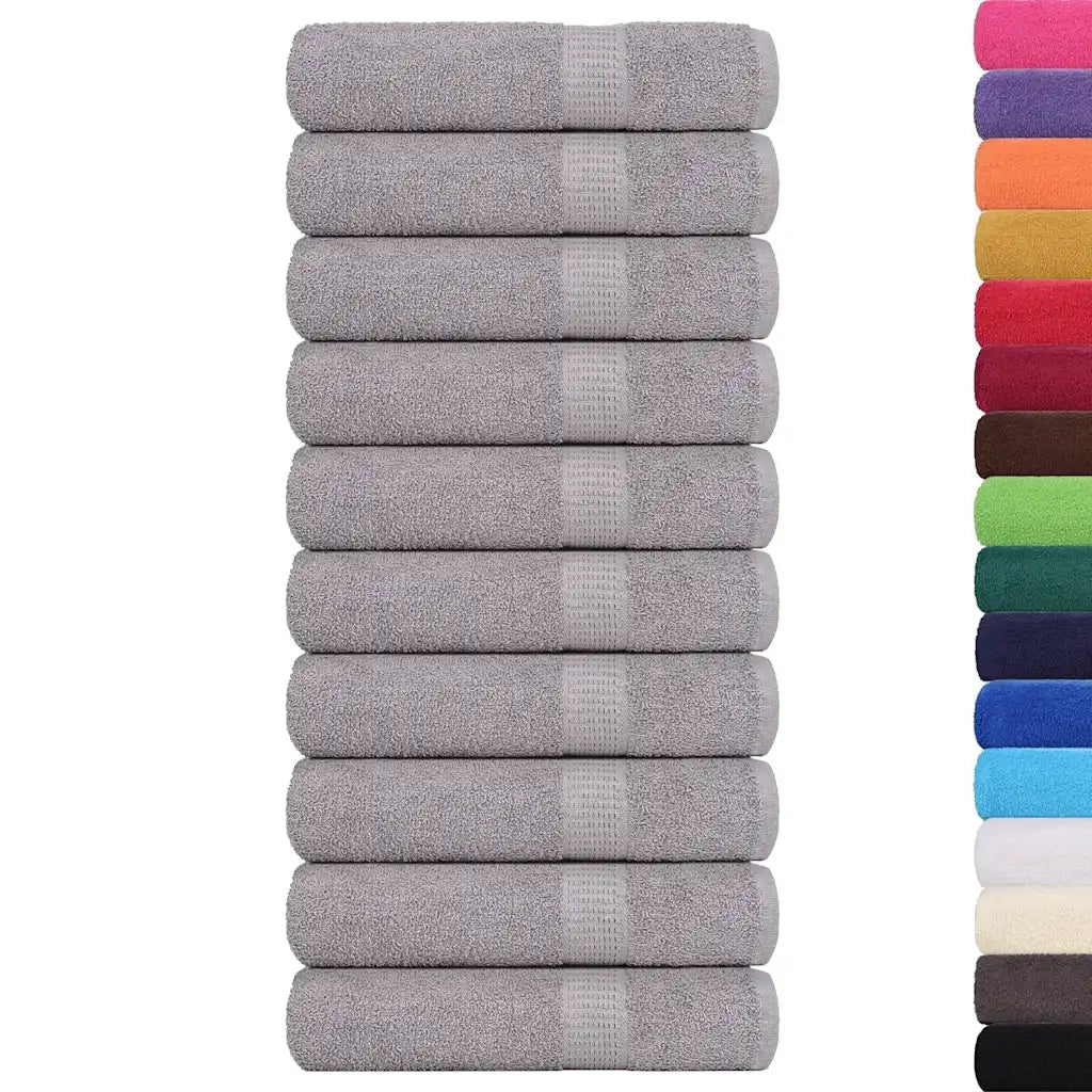 Asciugamani da doccia FROGN 10 pz Grigio 70x140 cm 360 g/m² 136835