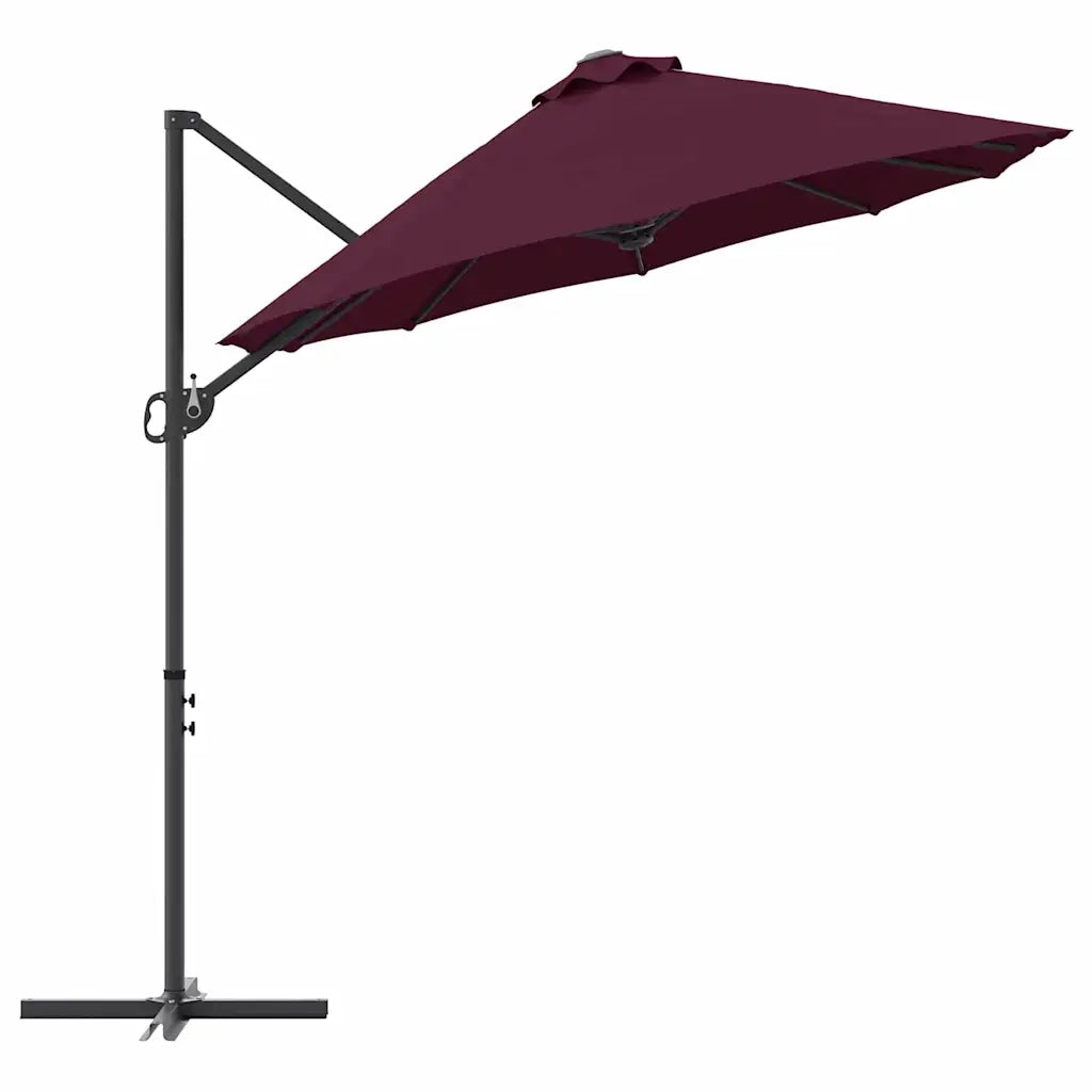 Ombrellone Rosso Bordeaux 372 x 198 x 243 cm 42003381