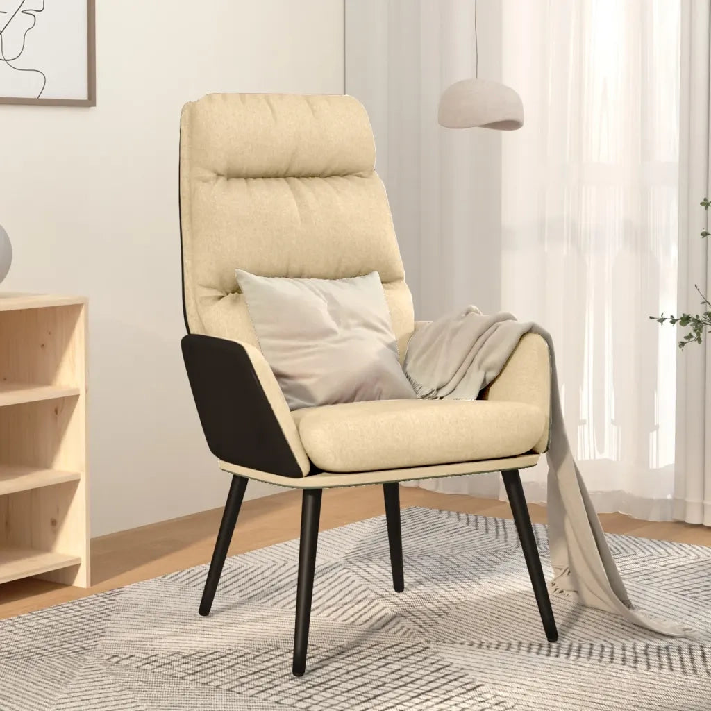Sedia Relax Crema in Tessuto