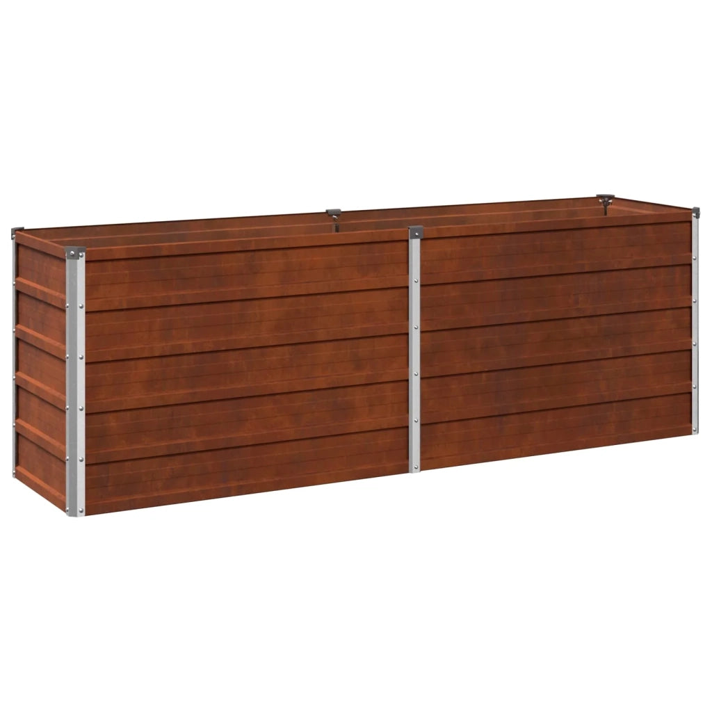 Letto rialzato da giardino Ruggine 160 x 40 x 55 cm cartone 8006248