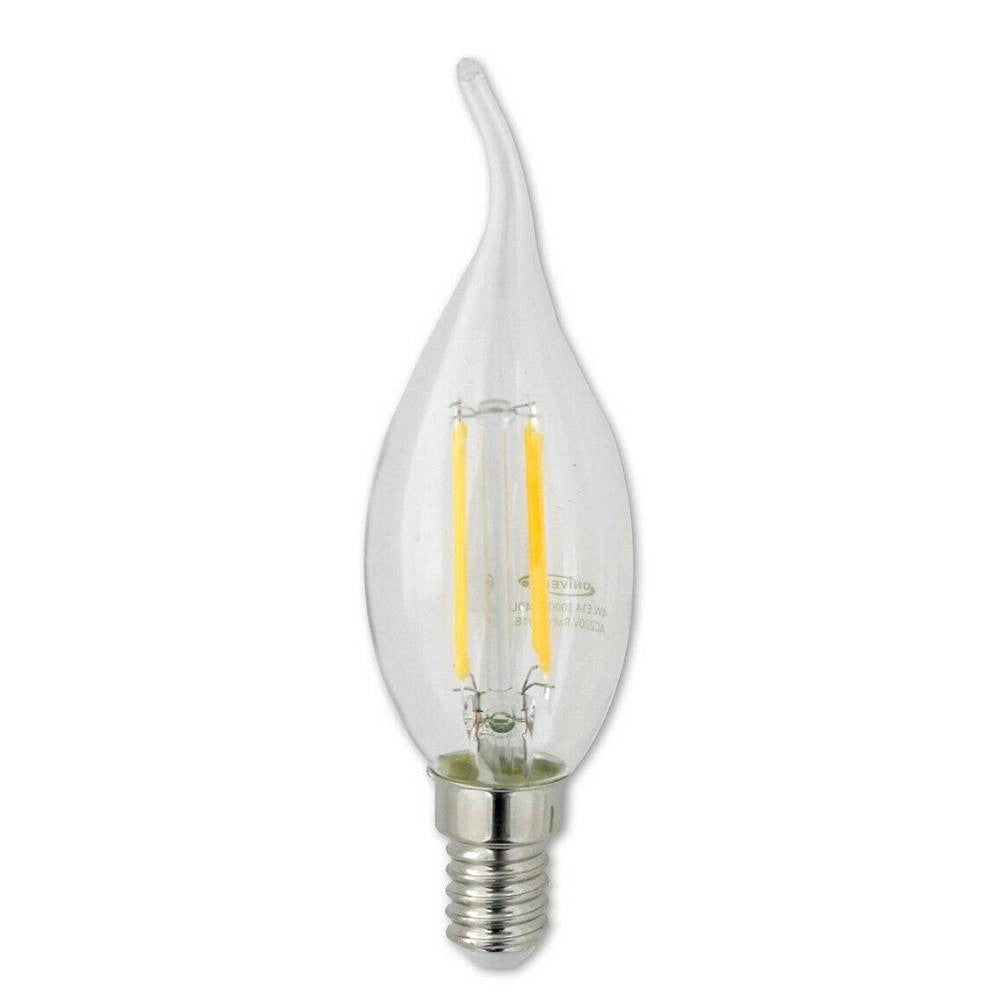 Trade Shop - Lampadina Led 4 W E14 Colpo Di Vento Luce Fredda Naturale Calda 440lm C35a-t -