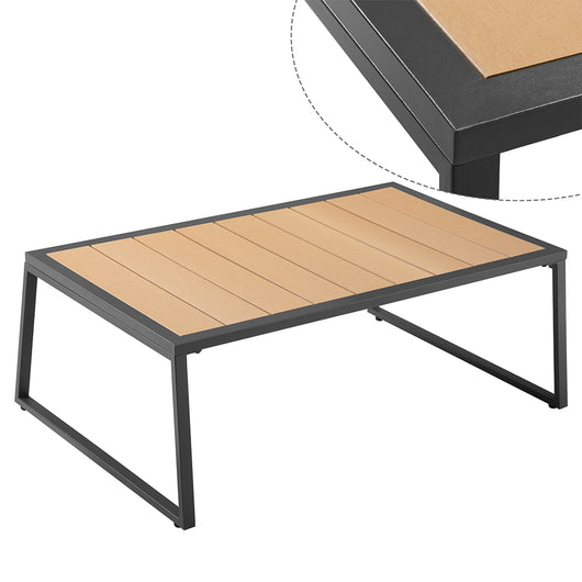 Set Salotto da Giardino Salottino Poltrone e Tavolo da Esterno e Cuscini Grigio