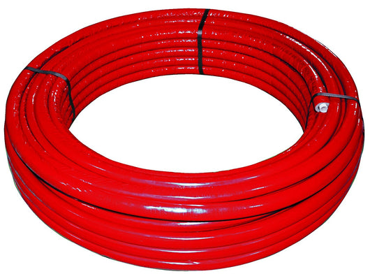 Rotolo mt. 50 tubo multistrato dm.16 rivestito rosso