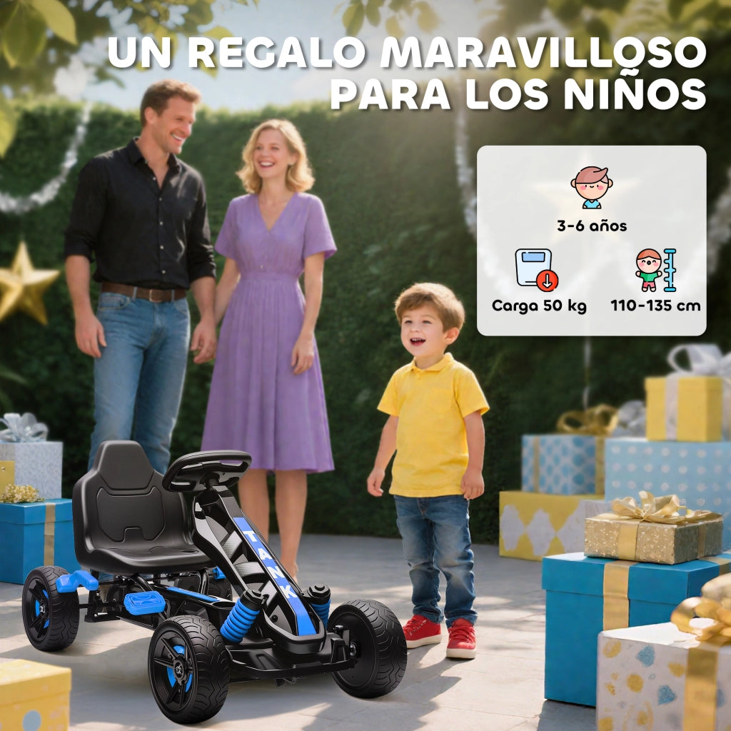 Pedales para Ni?os con Embrague Autom¨¢tico ¨C zephmum ¨C Blu Metallo