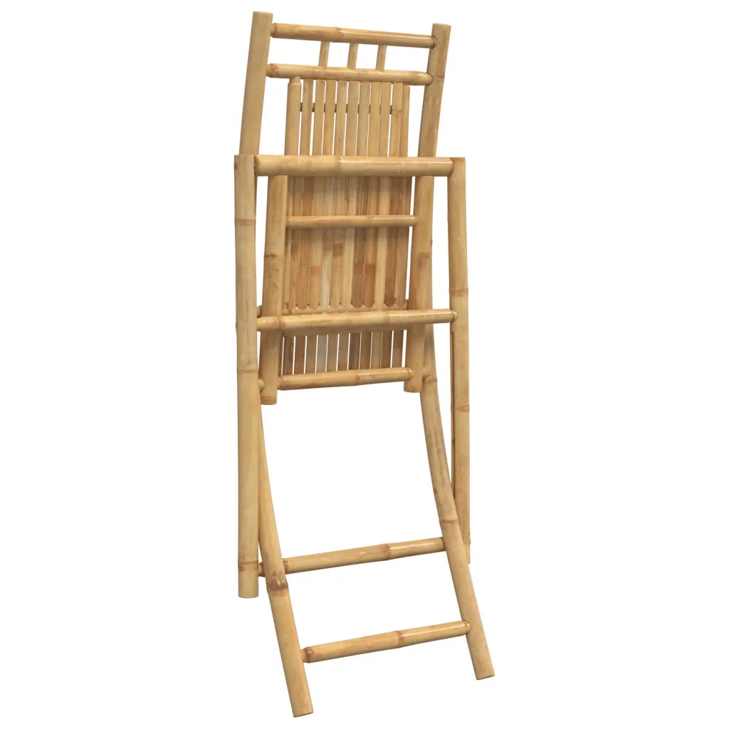 Sedie da Giardino Pieghevoli 2 pz | Sedie da Esterno 46x66x99 cm in Bamb¨´