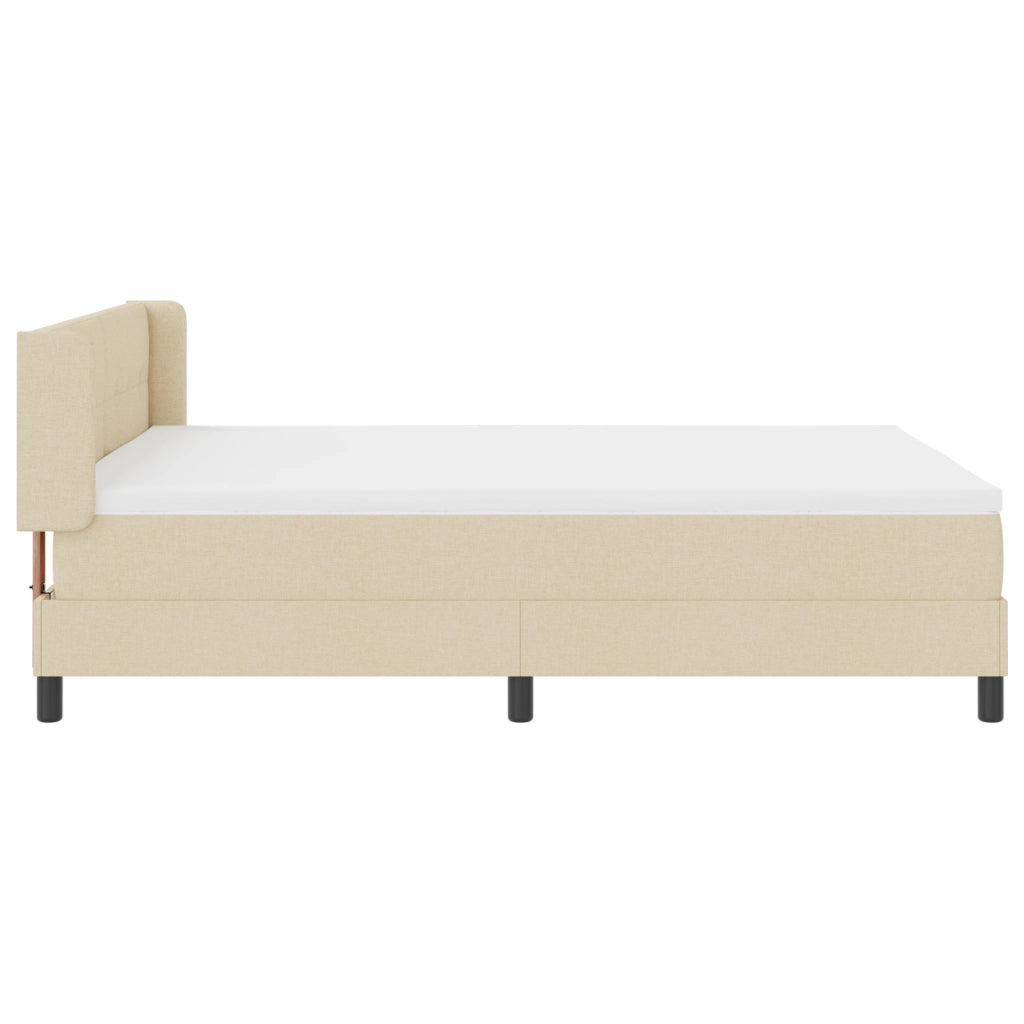 Letto box spring  con materasso panna 140x200 cm