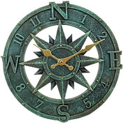 Orologio da Parete 30 cm per Esterno - Orologio da Muro Acqua-Resistente per Cucina e Salotto - Orologio da Parete Industriale 3D - Tonometro (Verde Turquoise), TY1118