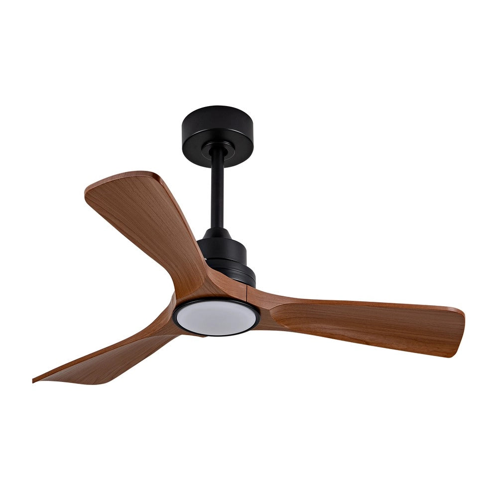 Ventilatore da soffitto con luce ¨C Minimal ¨C colore noce, DC silenzioso, per interno/esterno
