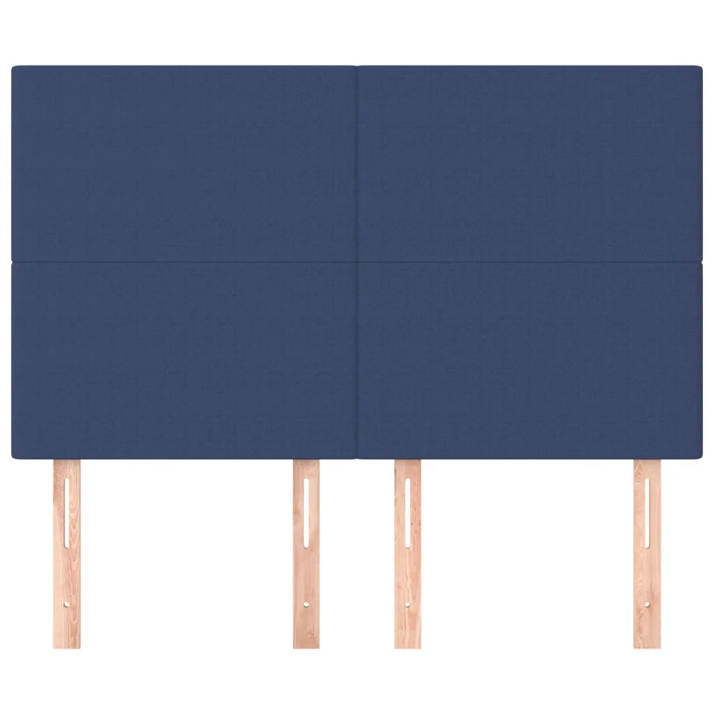 Testiera | Testata Blu 144x5x118/128 cm Tessuto