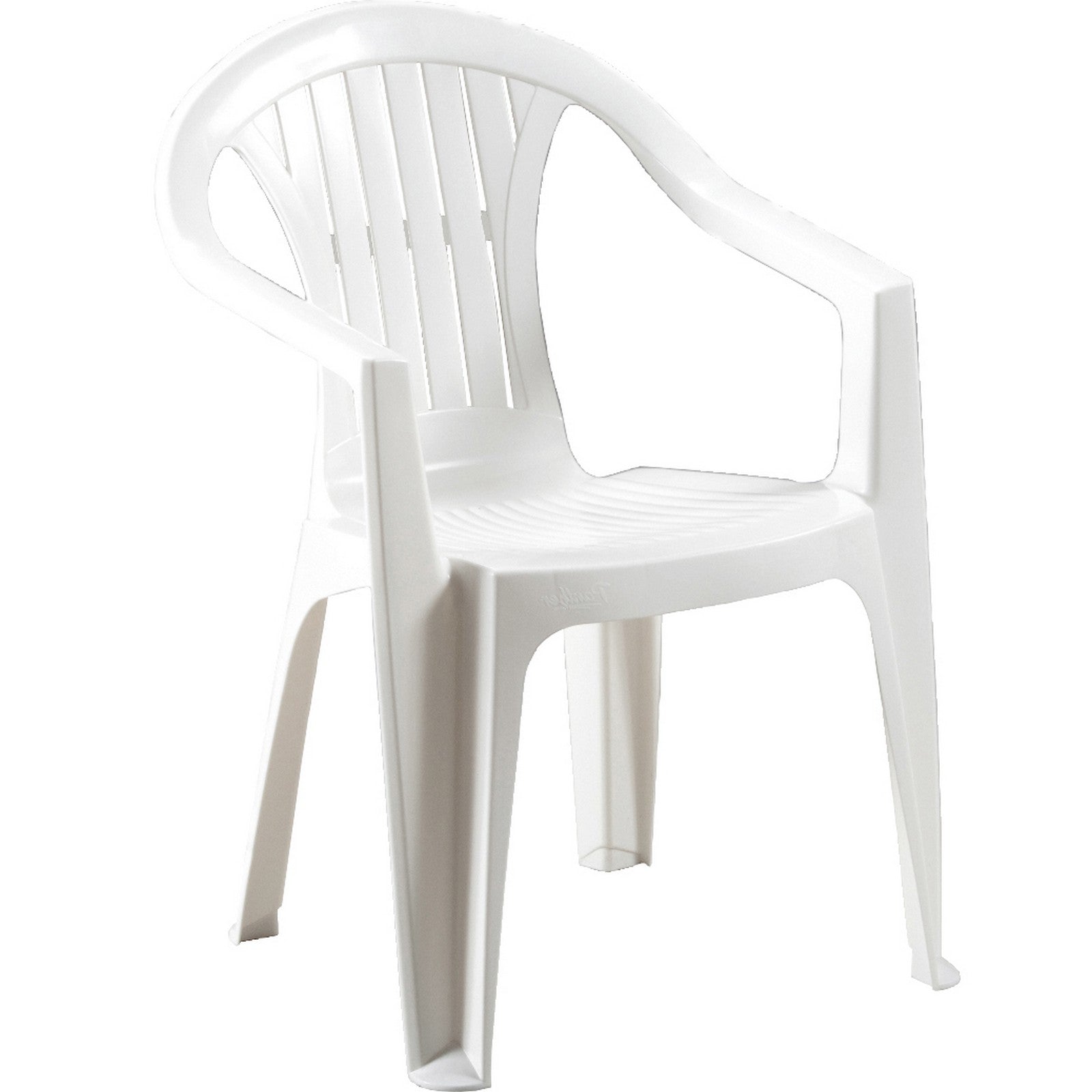 poltrona sedia in resina antiurto bianca atlantide cm 56x56x79 h cod:ferx.6127