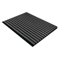 Pannelli Acustici Fonoassorbenti 2pz 60x120cm Decorativi Moderno Rovere Nero 3D