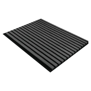 Pannelli Acustici Fonoassorbenti 2pz 60x120cm Decorativi Moderno Rovere Nero 3D