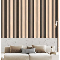 Pannelli Acustici Fonoassorbenti 4pz 60x60cm Decorativi Moderno Rovere Nat. 3D