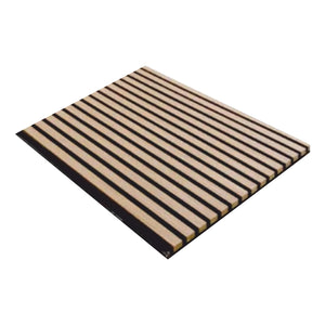 Pannelli Acustici Fonoassorbenti 4pz 60x60cm Decorativi Moderno Rovere Nat. 3D