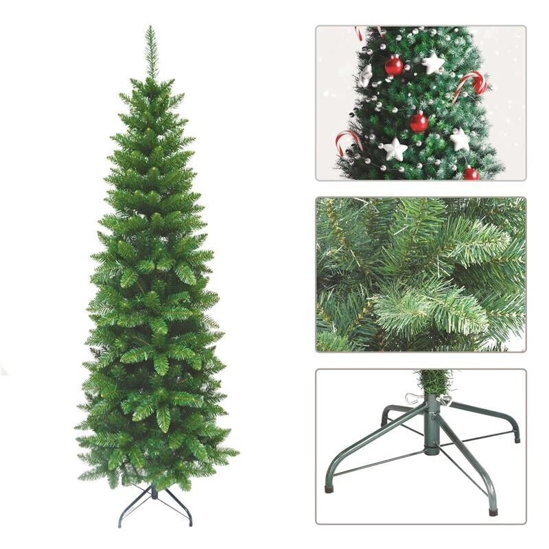 MAURY'S ALBERO DI NATALE EXTRA SLIM 180 CM VERDE