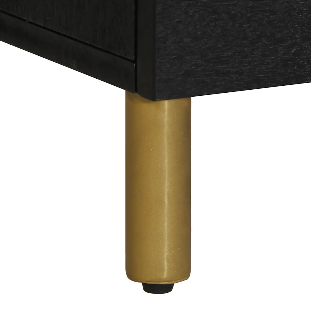 Mobile Porta TV Nero 100x33x46 cm in Legno Multistrato