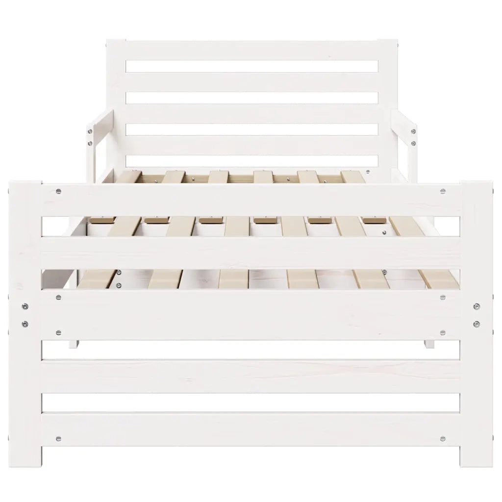 Struttura del letto Bianco 80 x 200 cm Legno multistrato 877207