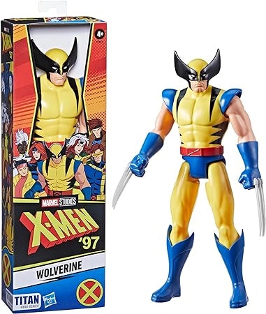Hasbro Marvel X-Men, Action Figure di Wolverine Titan Hero Series da 28,5 cm, Giocattoli degli X-Men, Giocattoli Super H