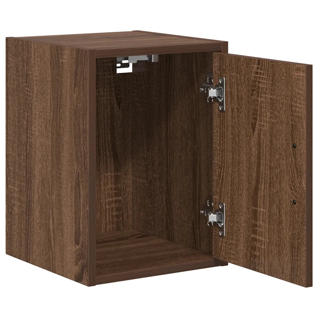 Pensili per Garage 2 pz Rovere Marrone in Legno Multistrato 860620