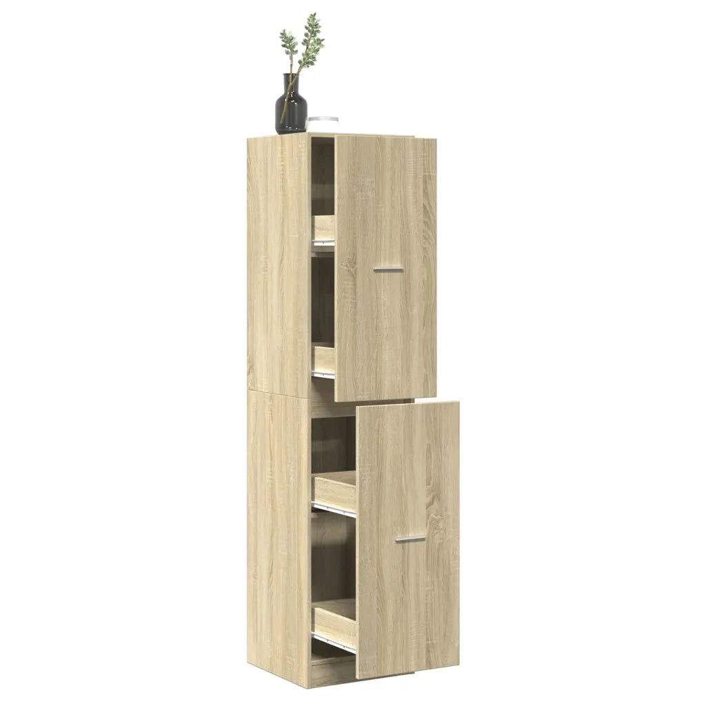 Armadietto da Farmacia Rovere Sonoma 40x41x174,5 cm Truciolato 3309647