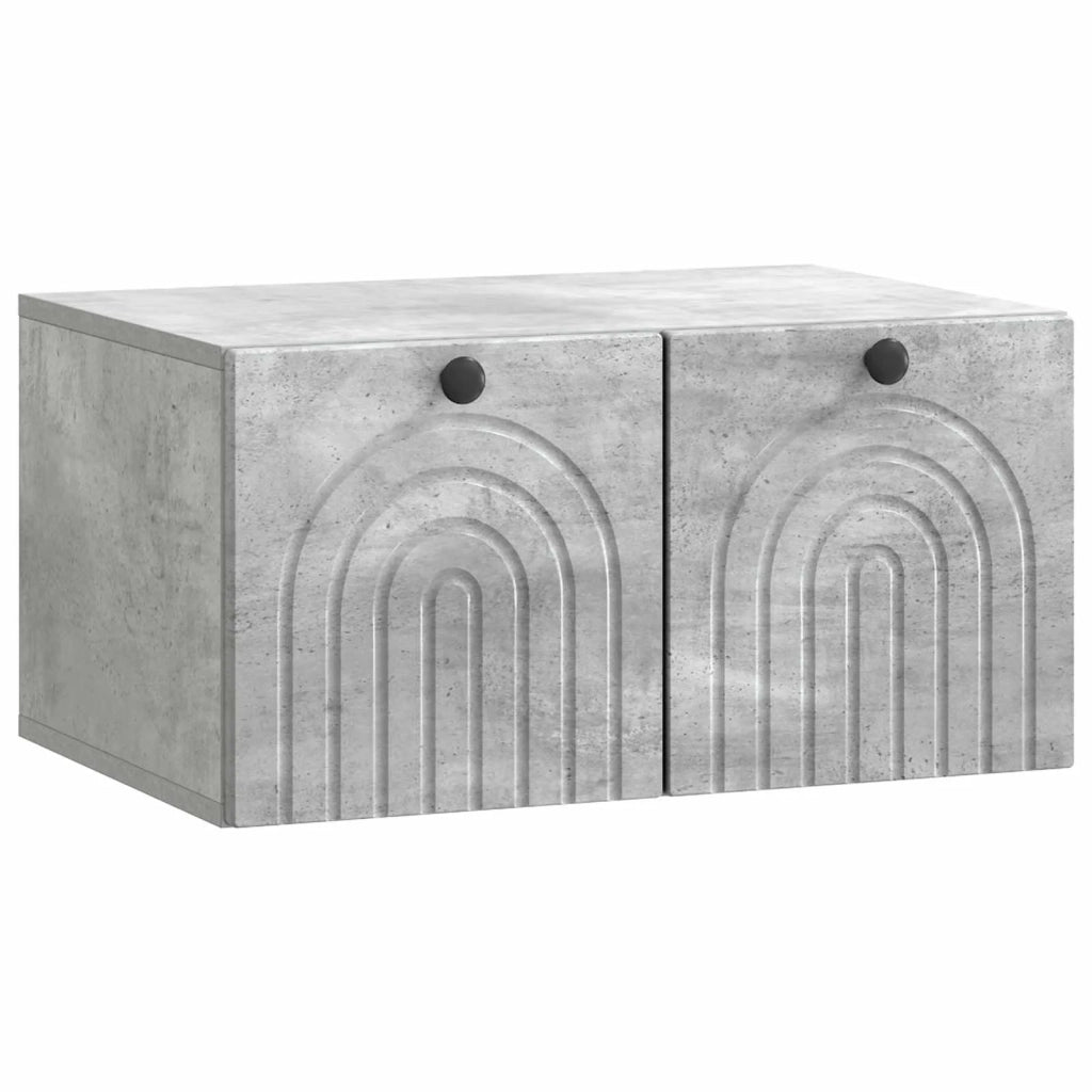 Mobile Porta TV da Muro Grigio Cemento 59,5 x 41 x 30 cm