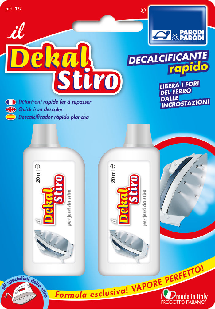 Dekal Decalcificante Ferro da stiro 2pz da 20ml Elimina il Calcare Velocemente