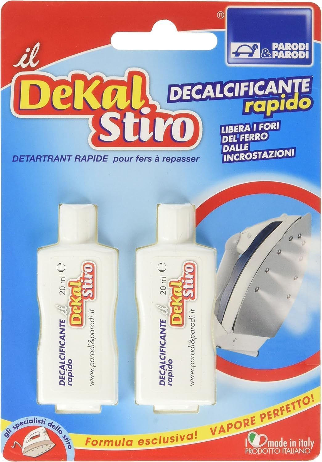 Dekal Decalcificante Ferro da stiro 2pz da 20ml Elimina il Calcare Velocemente