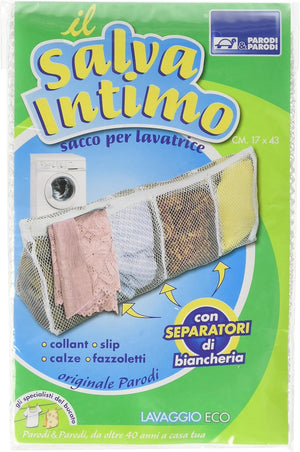 Salva Intimo Lavatrice Sacco per Proteggere il Bucato Salvaguardia la Forma 17x43cm