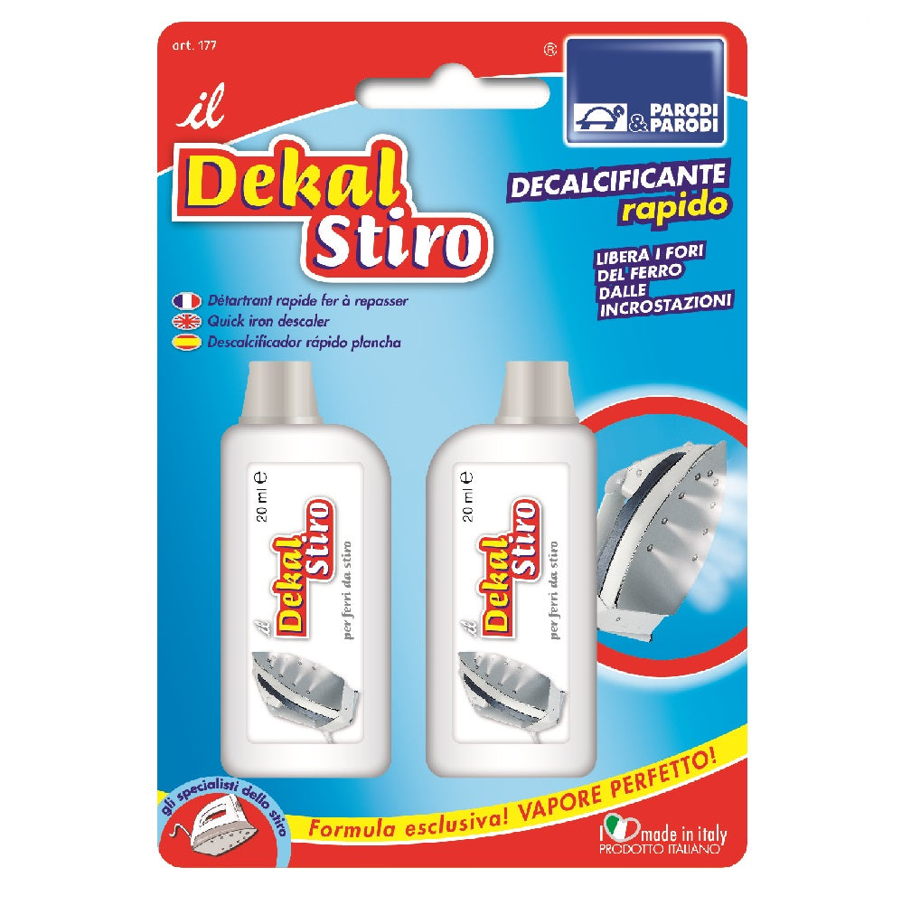 Dekal Decalcificante Ferro da stiro 2pz da 20ml Elimina il Calcare Velocemente