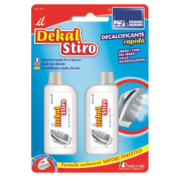 Dekal Decalcificante Ferro da stiro 2pz da 20ml Elimina il Calcare Velocemente