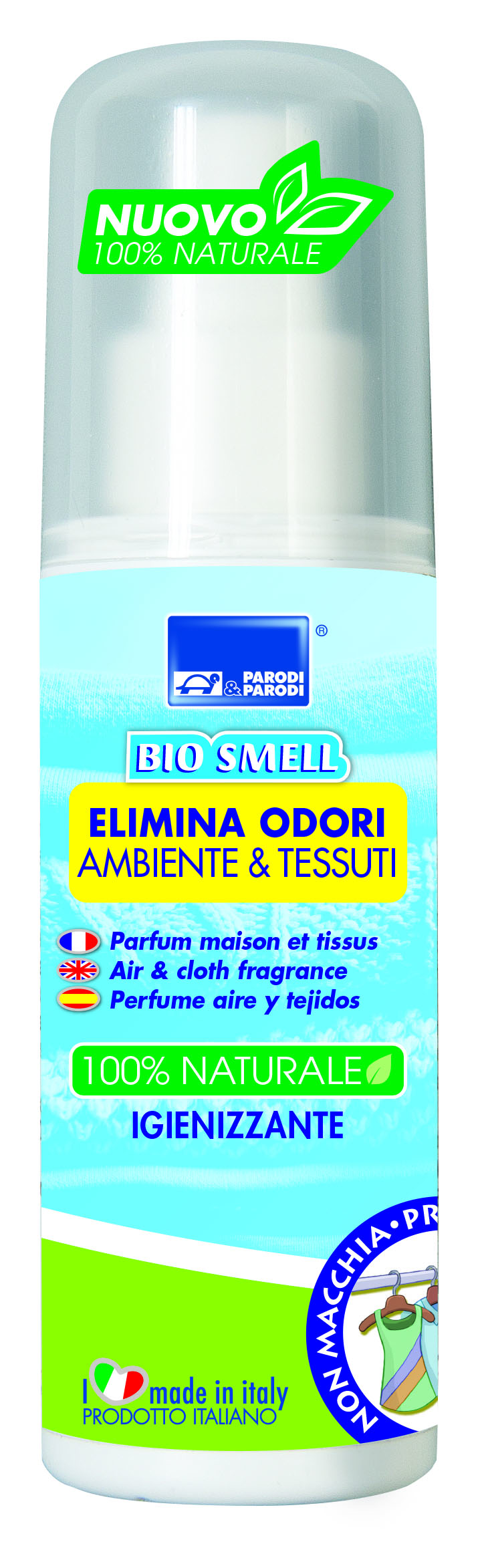 Bio Smell Elimina Odori Ambiente e Tessuti 100% Naturale Funzione Igienizzante