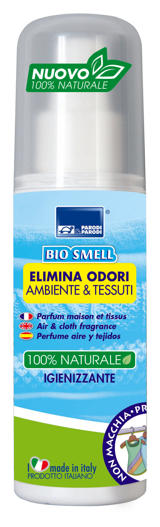 Bio Smell Elimina Odori Ambiente e Tessuti 100% Naturale Funzione Igienizzante