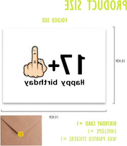 Carta di compleanno lussuosa per il 18° compleanno, cartolina divertente e personalizzata con involucro, idee di regali perfette per il partner o la partner