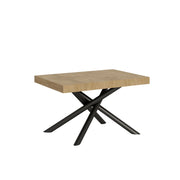 Tavolo allungabile 90x140/244 cm Famas telaio Antracite - Quercia Natura