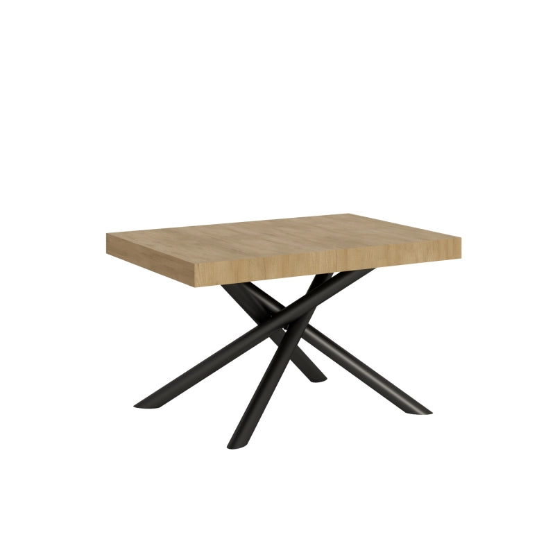 Tavolo allungabile 90x140/244 cm Famas telaio Antracite - Quercia Natura