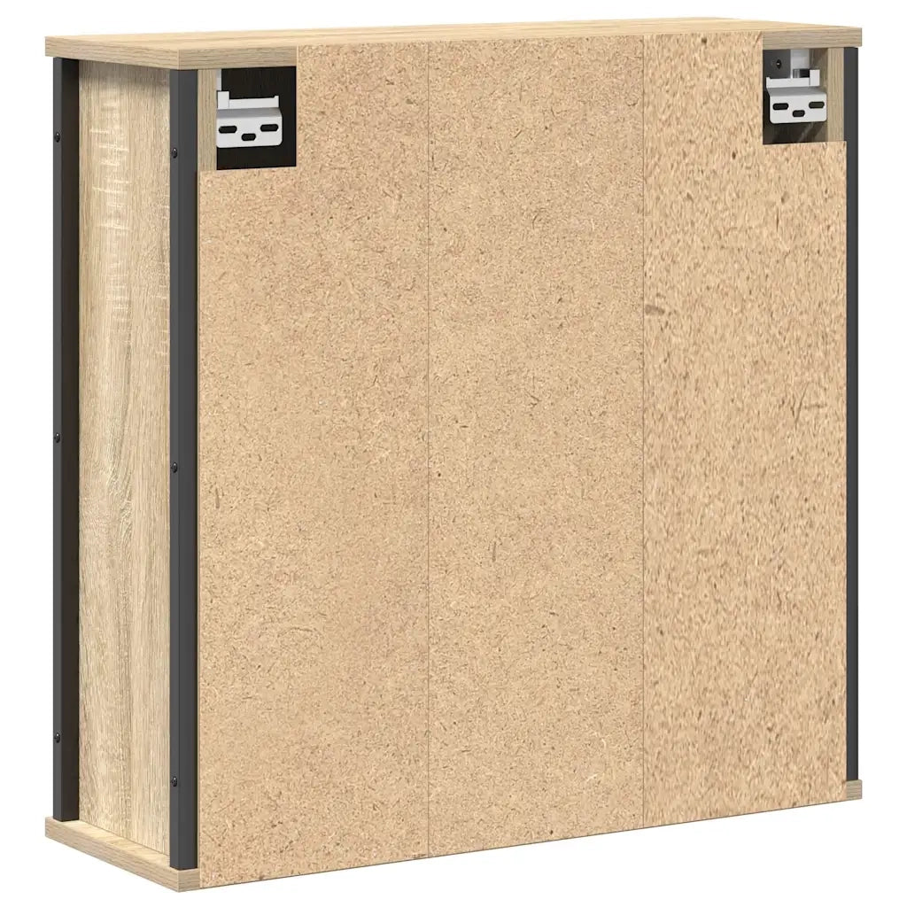 Pensile da Bagno con Specchio-Mobile bagno con specchio Rovere Sonoma 50x21x60 cm