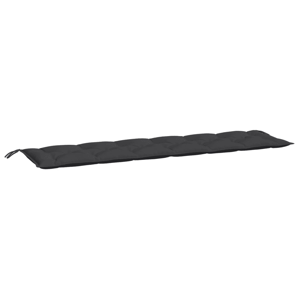 Cuscini per Panca 2 pz Neri 200x50x7 cm in Tessuto Oxford 361742