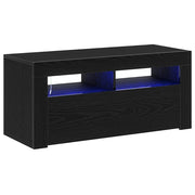 Mobile TV | Armadietto TV | Mobile Porta TV Rovere Nero 90 x 35 x 40 cm Legno multistrato