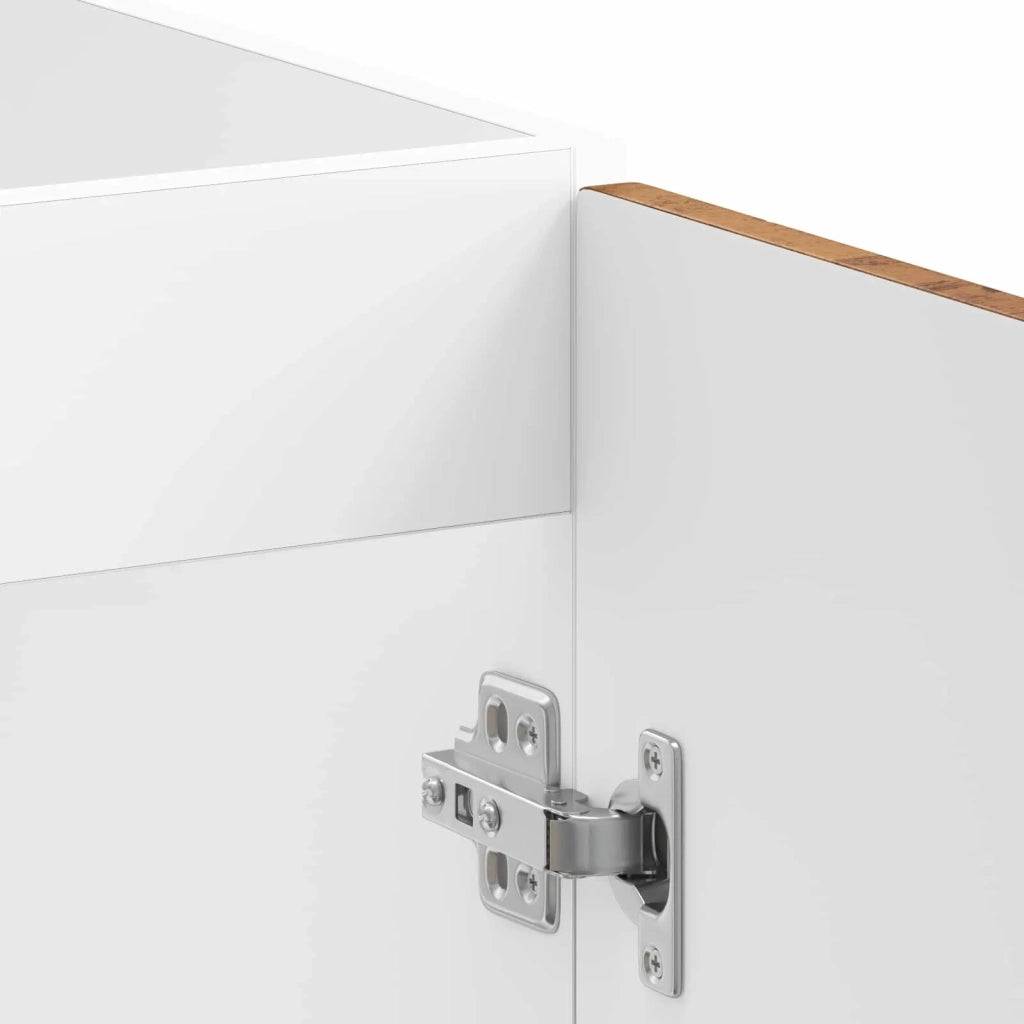Mobiletto per lavabo Lucca 2 pz Legno vecchio 3315019