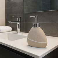 Labor Dispenser Sapone Liquido in Poliresina Effetto Pietra – Serie Sand