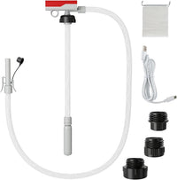 Pompa di Trasferimento del Carburante con Sensore di Arresto Automatico, Pompa Travaso Gasolio Elettrica a Batterie o Ricaricabile con Adattatore di 3 Dimensioni, con Infusione di 14L/ min