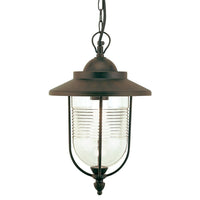 Lampada sospensione da esterno pezzi 3 modello porto color ruggine cm 34