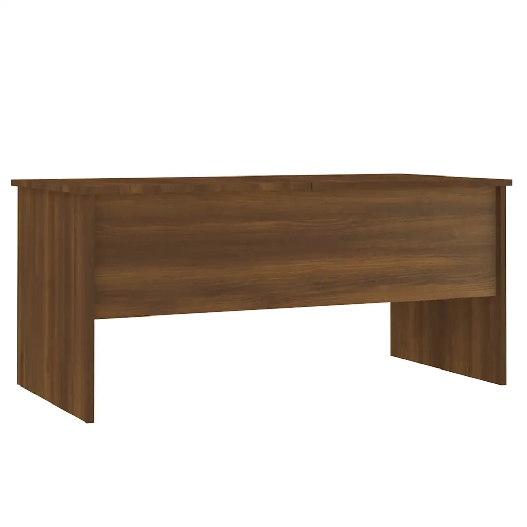 Tavolino Rovere Marrone 102x50,5x46,5 cm Legno Multistrato 819301