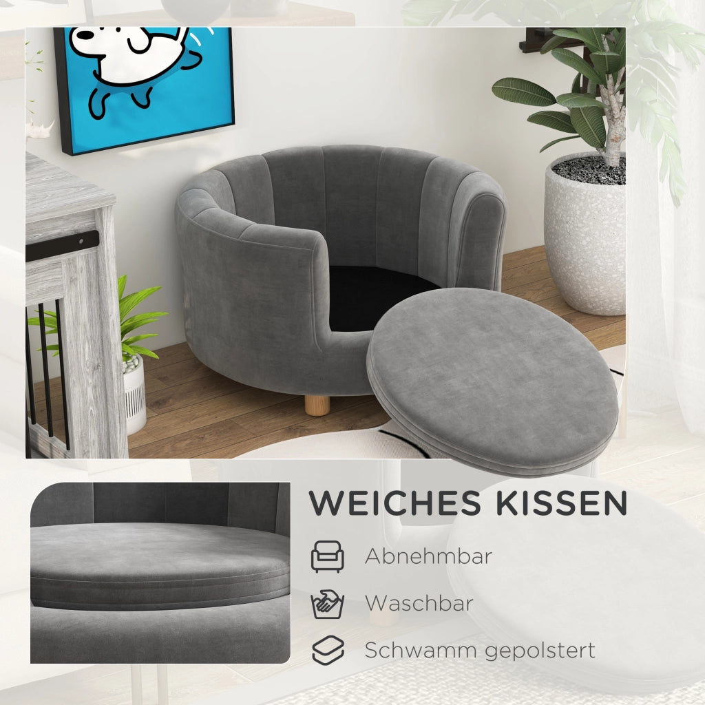 Letto per Cani e Gatti ¨C Minimal ¨C Grigio Legno